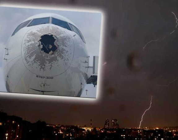 Italija: Avion oštećen tokom leta kroz nevrijeme