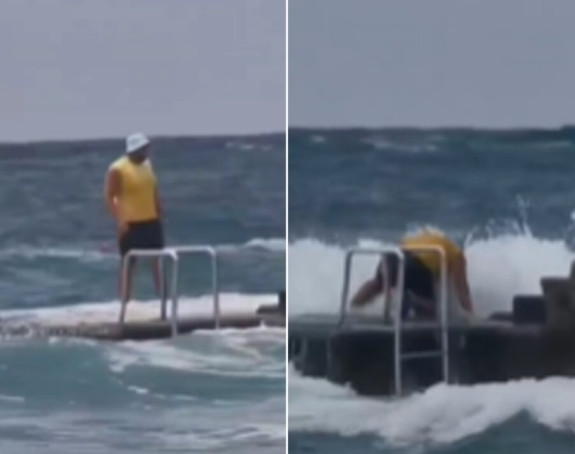 Talas odnio čovjeka, nije mario za upozorenja (VIDEO)