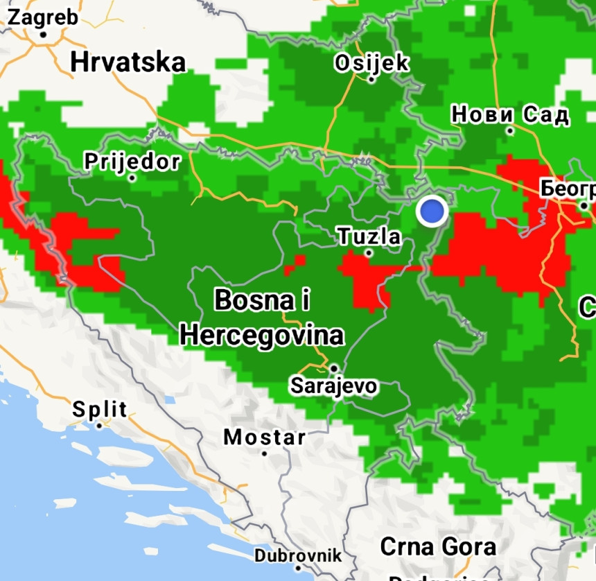 Nigdje bez kišobrana: Pratite kuda se kreće oluja