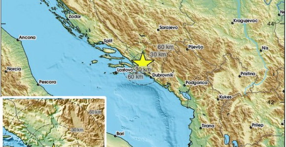 Slabiji zemljotres pogodio područje Hercegovine