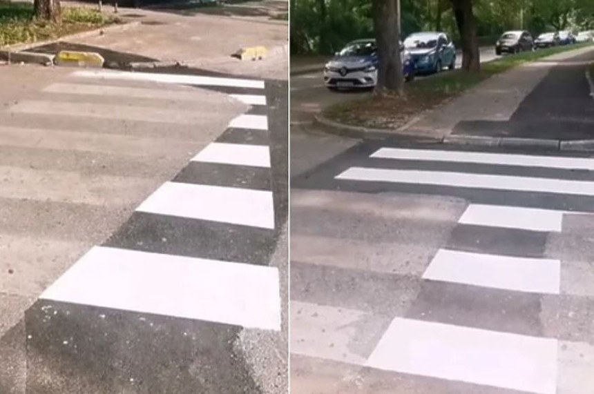 Pogledajte kako je iscrtan pješački prelaz u Sarajevu