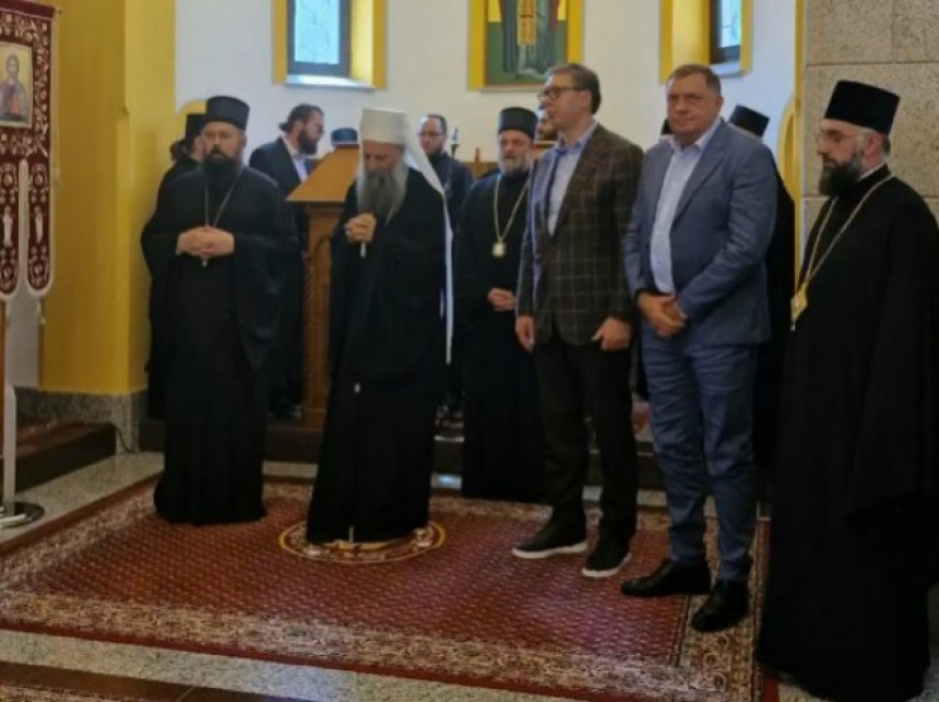 U toku sastanak Vučića, Dodika i patrijarha Porfirija