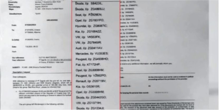 Grci imali uvid u kretanje grupa navijača ka Atini