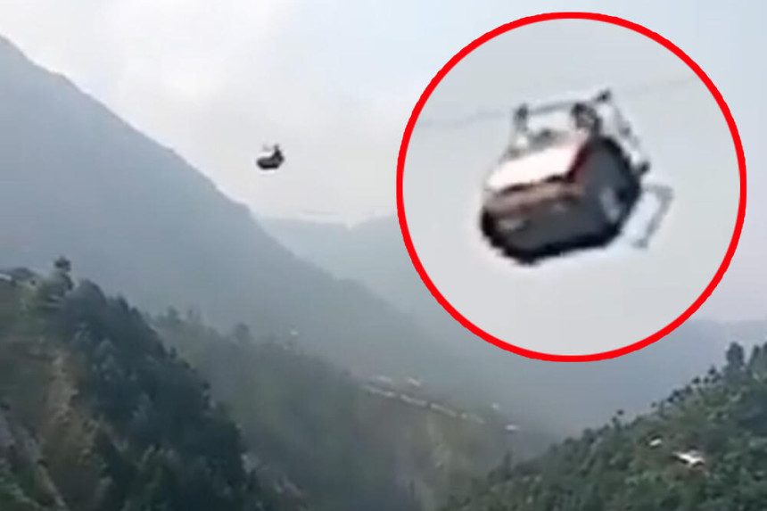 Pukla žičara, djeca zarobljena na oko 370 m visine