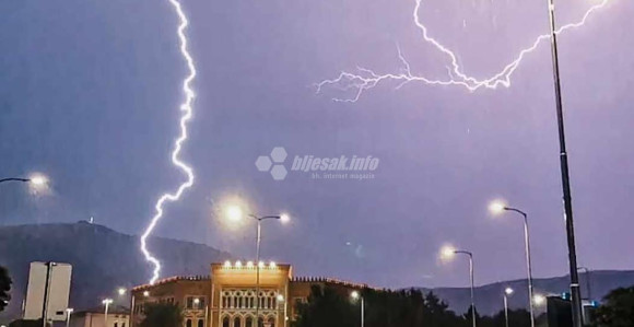 Nevrijeme pogodilo Mostar, dijelovi grada bez struje