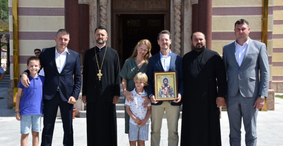 Princ Filip na Balkani kod Mrkonjić Grada