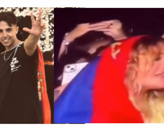 Borivoj dao Riti Ori srpsku zastavu pa vrisnuo od sreće!