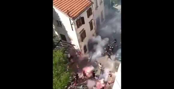 Sukob navijačkih grupa u Mostaru (VIDEO)