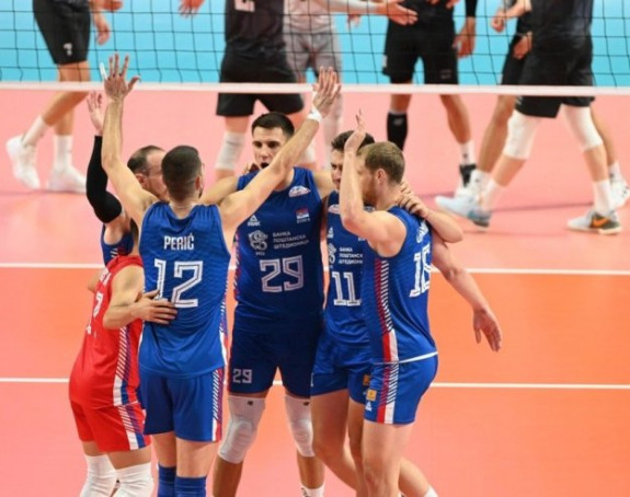 Treći trijumf: Odbojkaši Srbije savladali Estoniju