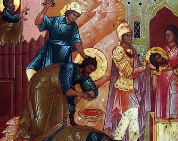 Danas Usjekovanje glave Svetog Jovana Krstitelja