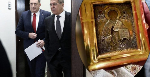 Da li će Lavrov ikonu tražiti nazad kao poklon koji je iz sumnjivih razloga vratio Dodiku?!