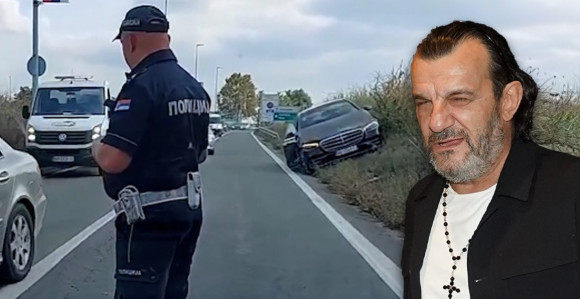 Aca Lukas imao lakšu saobračajnu nesreću