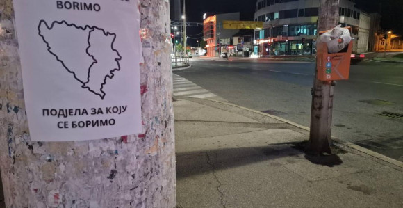 Na plakatima nije podjela BiH, nego trasa autoputa Vc