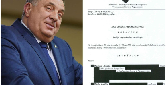 Tužilaštvo javno objavilo optužnicu protiv Dodika