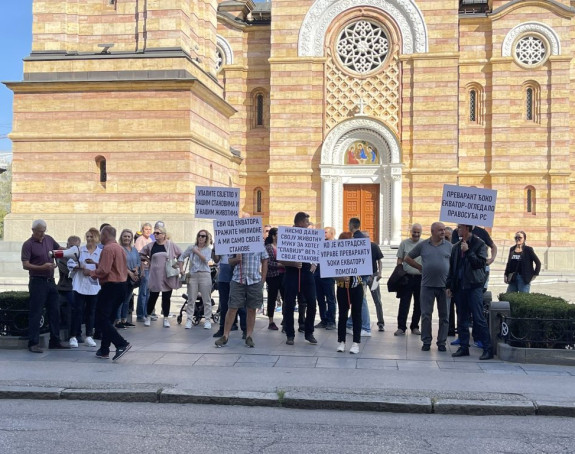 Prevareni kupci Đoke Davidovića protestvovali u BL