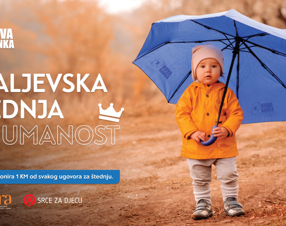 Nova banka donira 1 KM od svakog ugovora za štednju