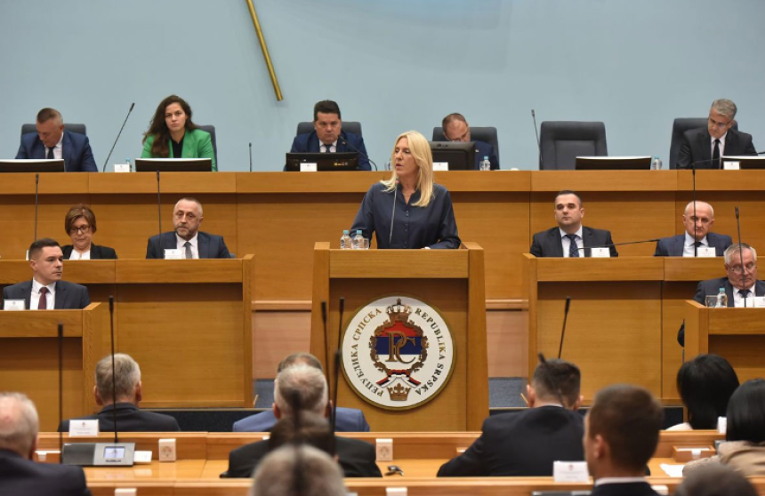 Narodna skupština RS podržala veto Željke Cvijanović