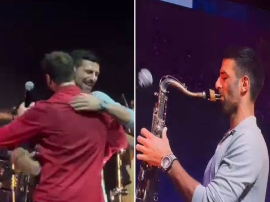 Hauser izveo Novaka na binu koji je zasvirao saksofon!