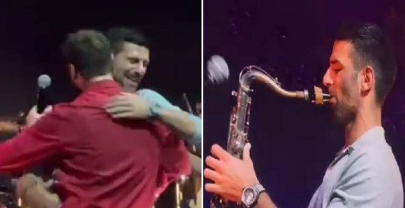 Hauser izveo Novaka na binu koji je zasvirao saksofon!