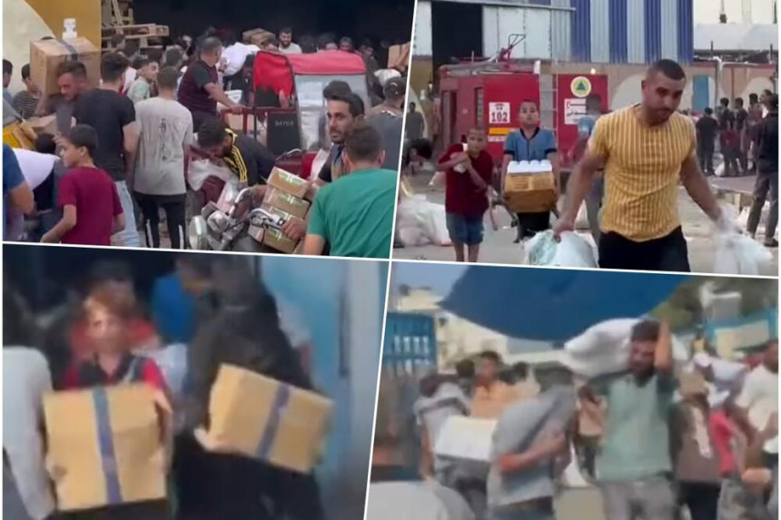 Otimanje hrane, Palestinci odnose šta stignu