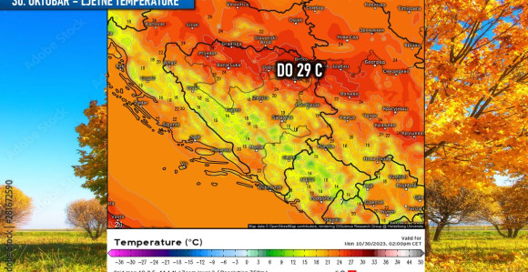 Oktobarsko ljeto: Danas izmjereno 26 stepeni u Bijeljini