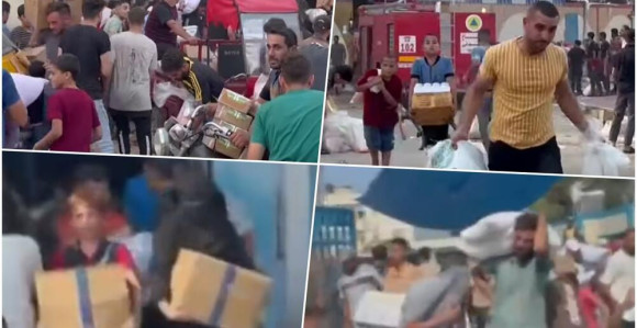 Otimanje hrane, Palestinci odnose šta stignu