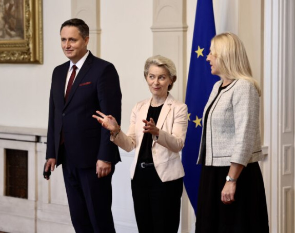 Fon der Lajen sa članovima Predsjedništva BiH