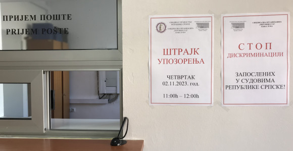 Pravosuđe u RS stupilo u štrajk upozorenja