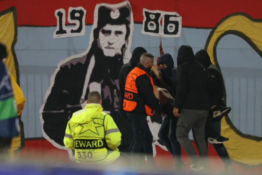 Teško povrijeđeni navijač na utakmici Zvezda-Lajpcig