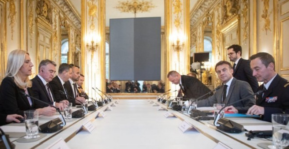Predsjedništvo BiH u Parizu: Sastanak sa Makronom