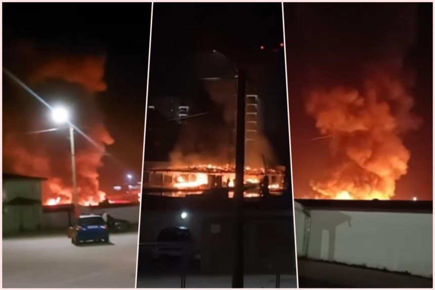 Stravičan požar u Jagodini, vatra guta akva park