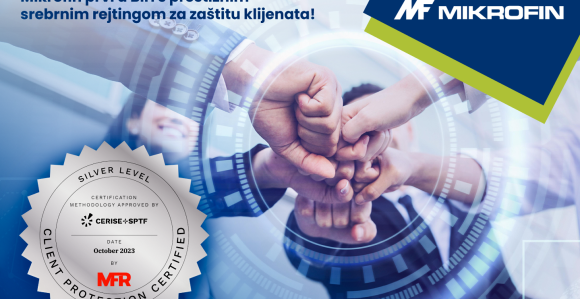 Mikrofin prvo mikrokreditno društvo u BiH s prestižnim srebrnim rejtingom za zaštitu klijenata