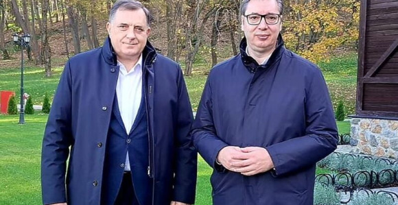 Vučić ugostio Dodika u Beogradu. O čemu su pričali dva sata?