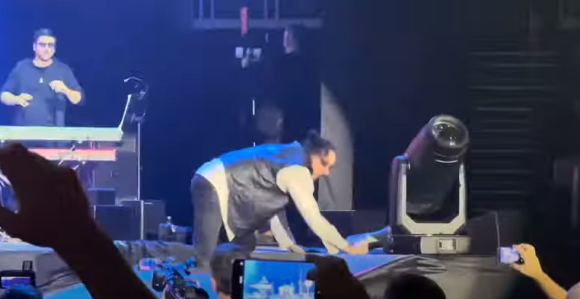 Željko Bebek se sapleo i pao na koncertu (VIDEO)