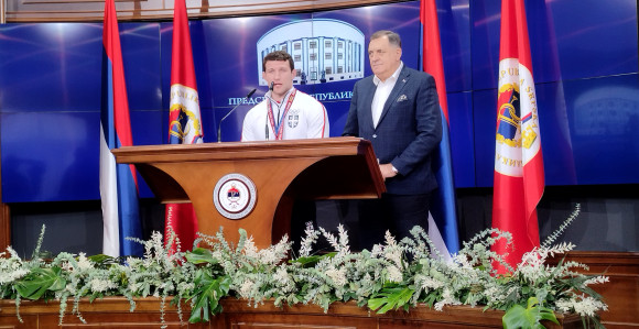 Prijem za šampiona Evrope u džudou Nemanju Majdova