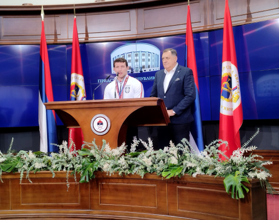 Prijem za šampiona Evrope u džudou Nemanju Majdova