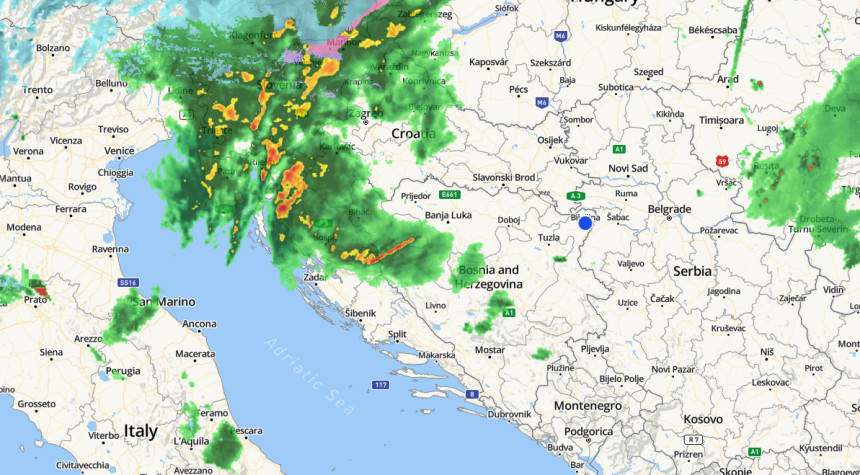 Kretanje nevremena: Najjači vjetar tek se očekuje