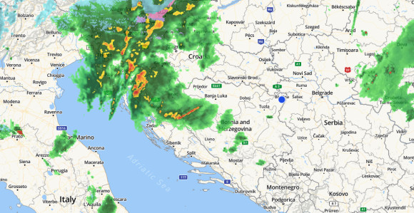 Kretanje nevremena: Najjači vjetar tek se očekuje