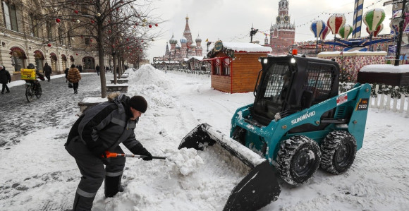 Moskva okovana mrazom i snijegom, otkazani letovi