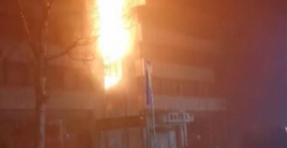 Zavidovići: Požar na objektu bivšeg hotela Kristal