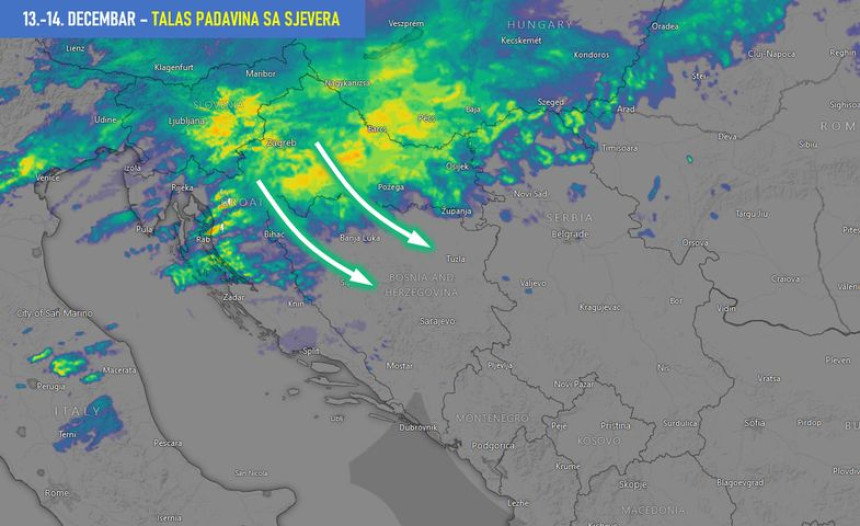 Temperatura sutra pada, najavljene obilne padavine