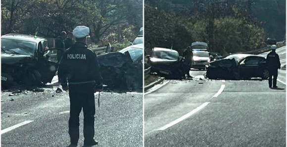 Saobraćajka kod Bradine, jedna osoba povrijeđena