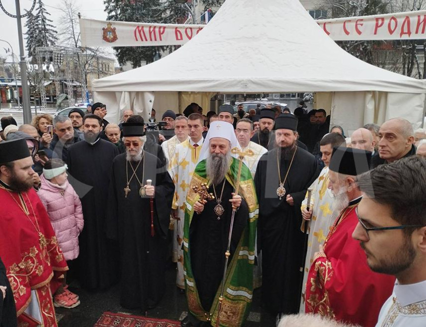 Patrijarh služi liturgiju u Hramu Hrista Spasitelja