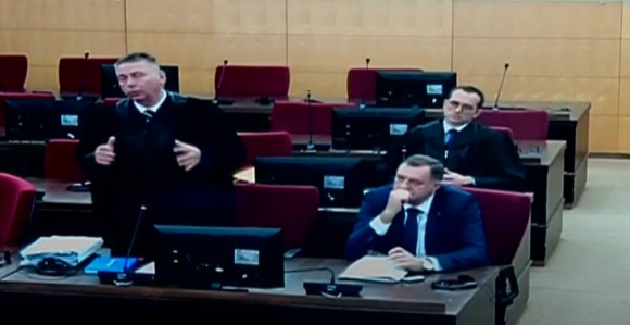 Dio današnjeg ročišta Dodiku u Sudu BiH (VIDEO)