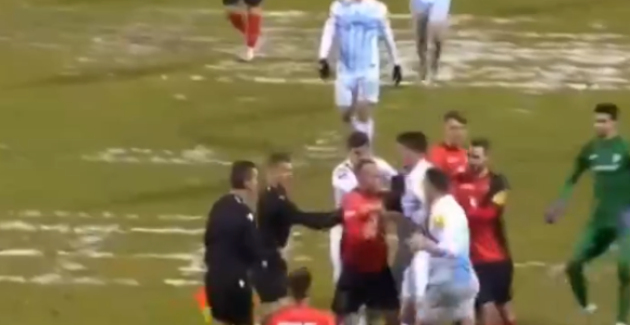 Туча на терену након дербија у Хрватској (ВИДЕО)