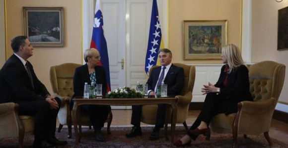 Предсједница Словеније стигла у посјету БиХ