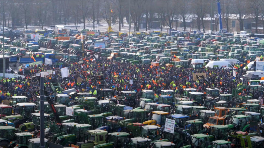 Poljoprivrednici širom Evrope protestuju