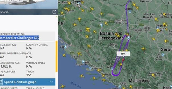 BiH preletio avion Bombarder Čelendžer 650