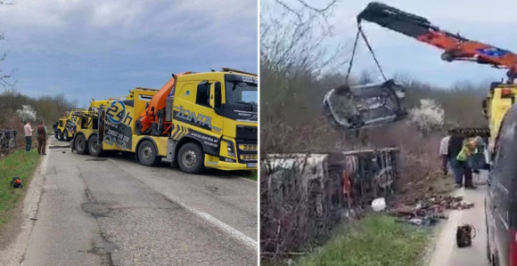 Vozila izvučena iz kanala, saobraćaj uspostavljen