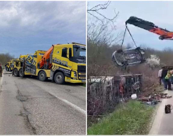 Vozila izvučena iz kanala, saobraćaj uspostavljen